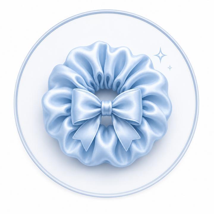 Silk Rose Scrunchie